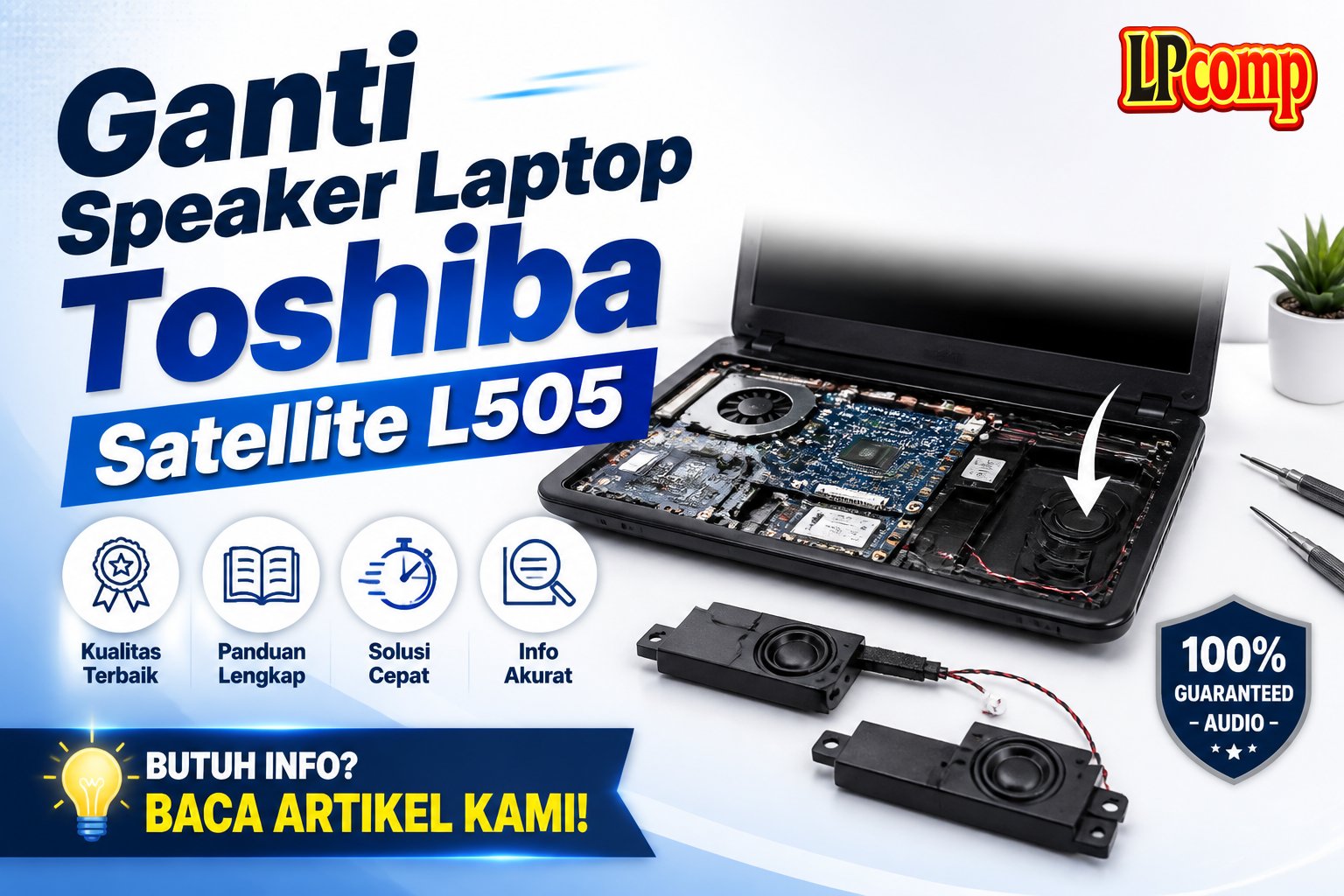 Ganti Speaker Laptop Toshiba Satellite L505