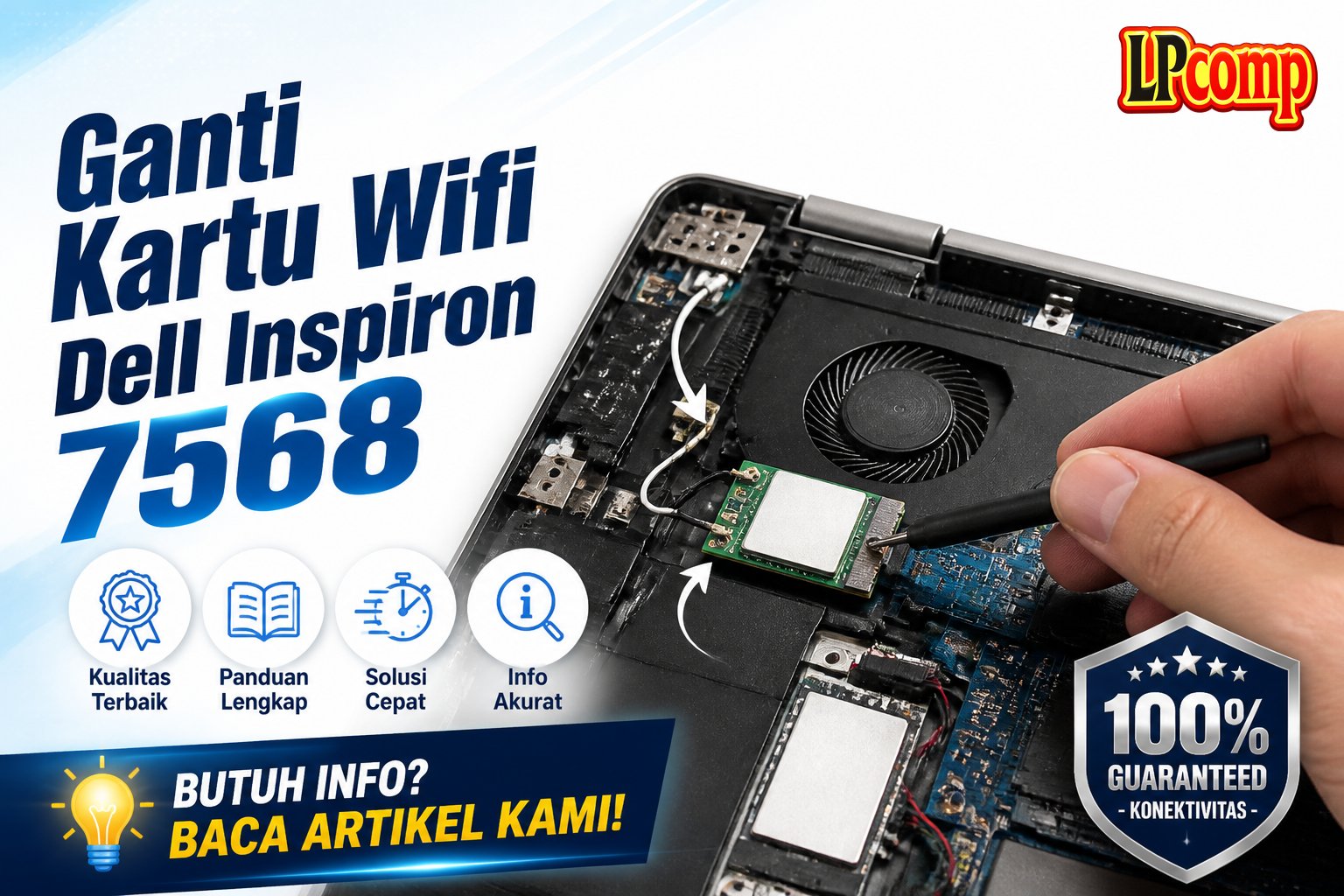 Ganti Kartu Wifi Dell Inspiron 7568