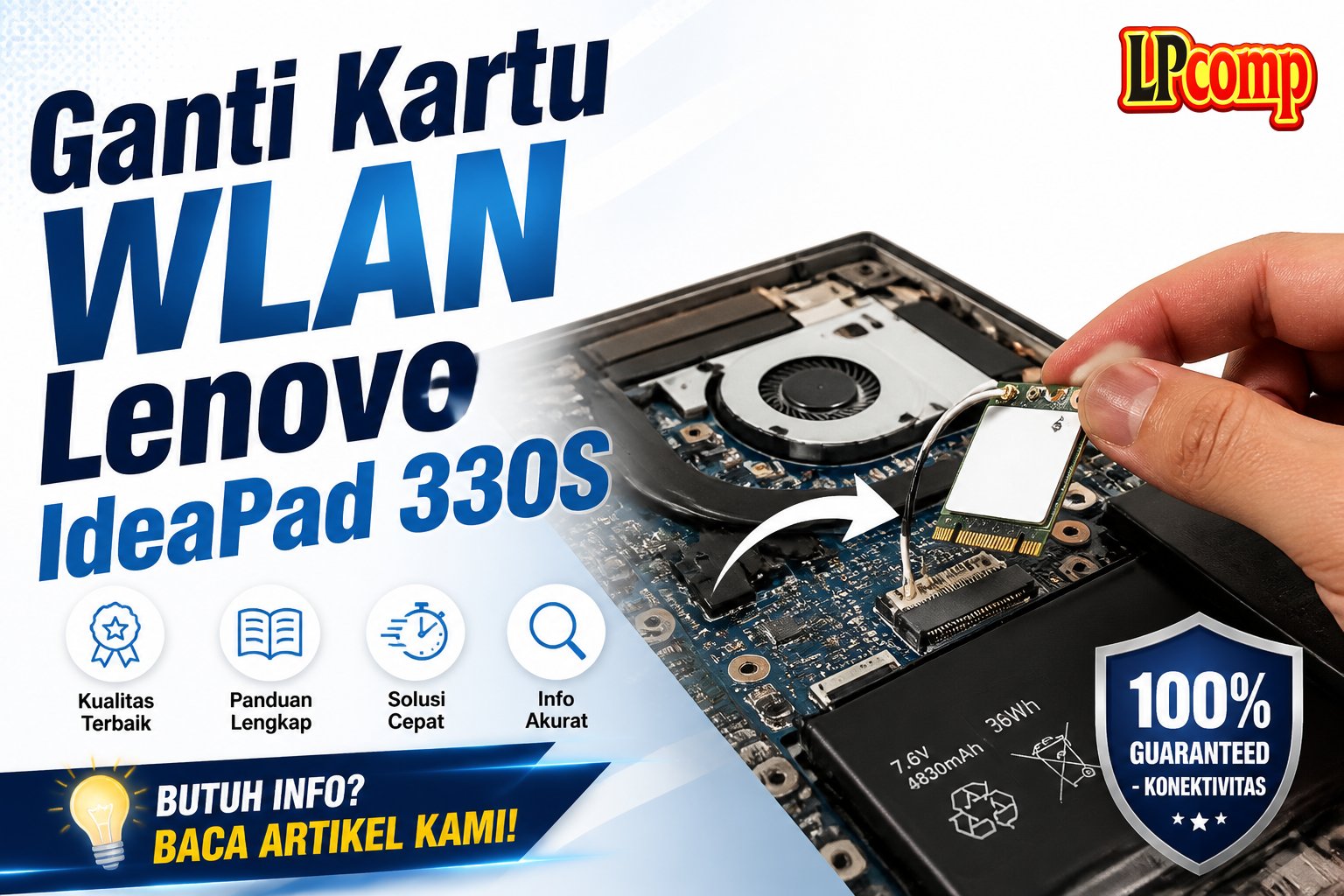 Ganti Kartu WLAN Lenovo IdeaPad 330S