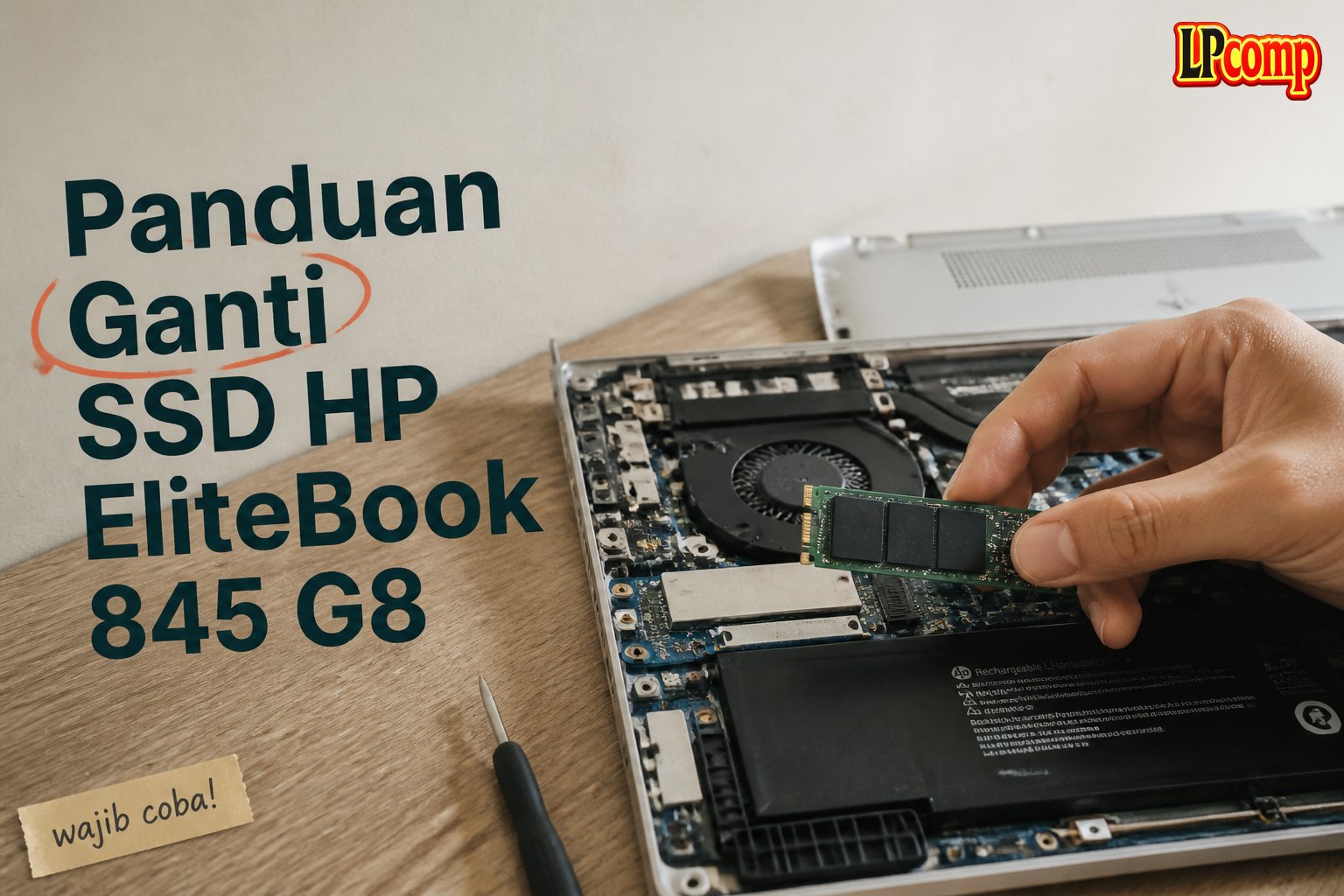 Panduan Ganti SSD HP EliteBook 845 G8