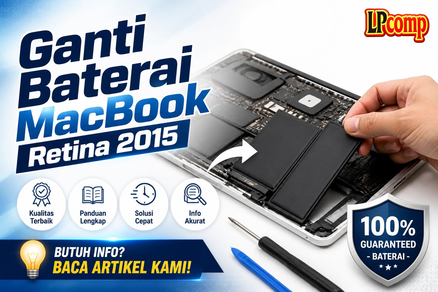 Ganti Baterai MacBook Retina 2015