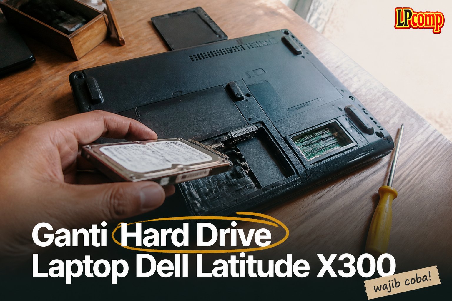 Ganti Hard Drive Laptop Dell Latitude X300