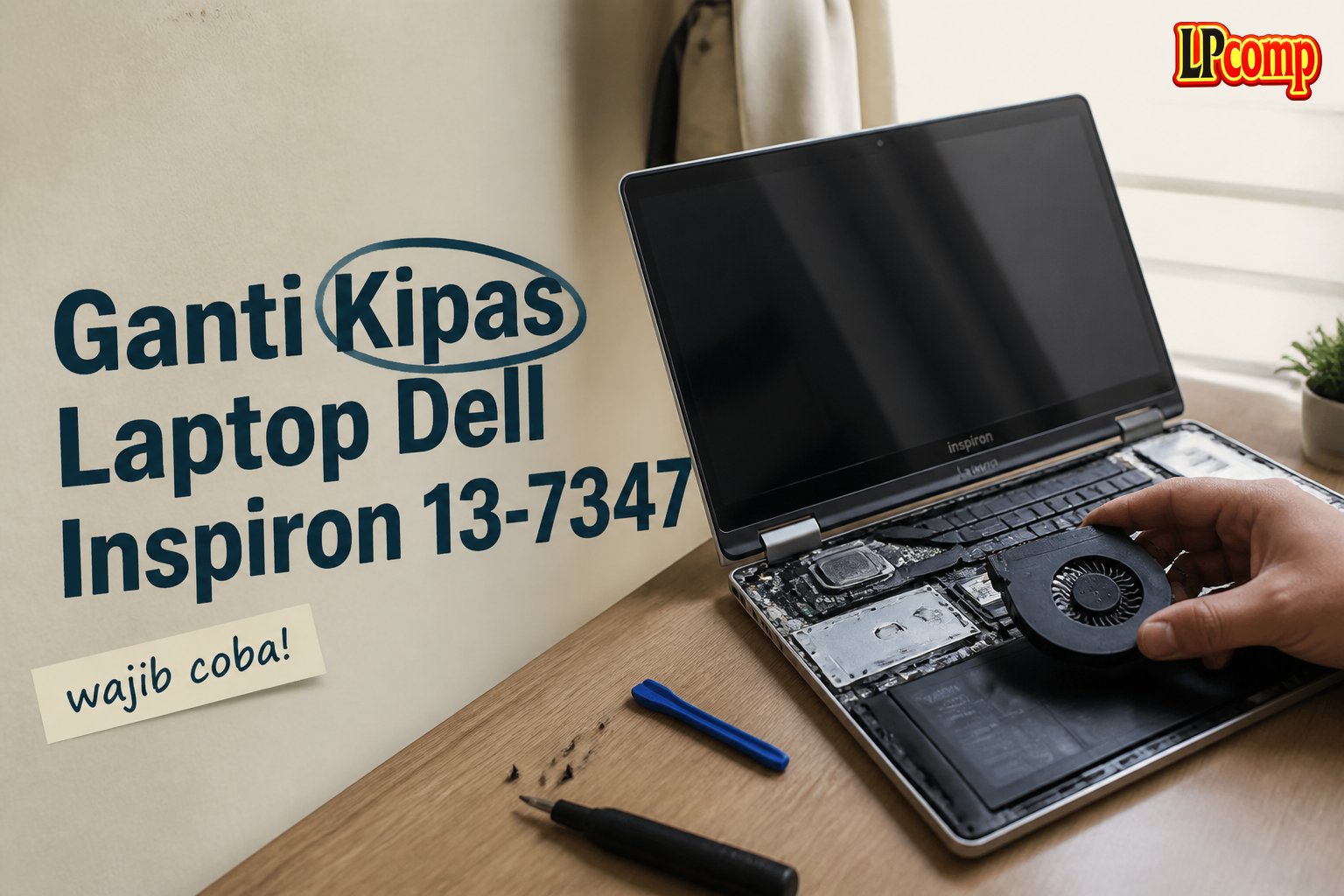 Ganti Kipas Laptop Dell Inspiron 13-7347