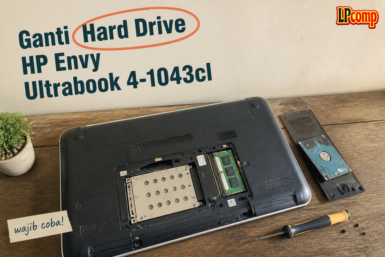 Ganti Hard Drive HP Envy Ultrabook 4-1043cl