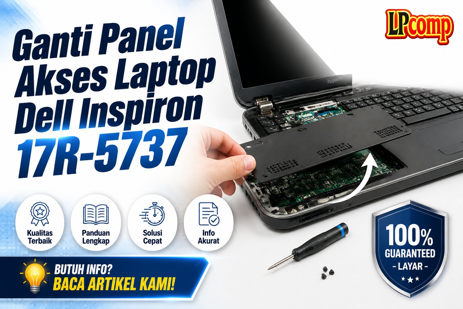 Ganti Panel Akses Laptop Dell Inspiron 17R-5737