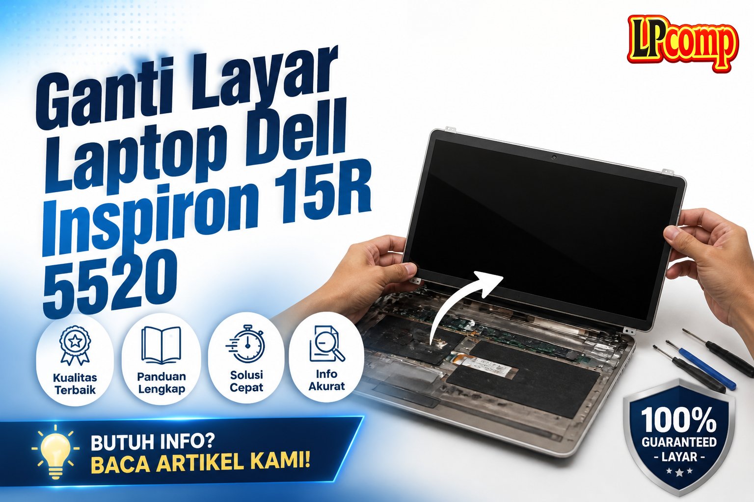 Ganti Layar Laptop Dell Inspiron 15R 5520