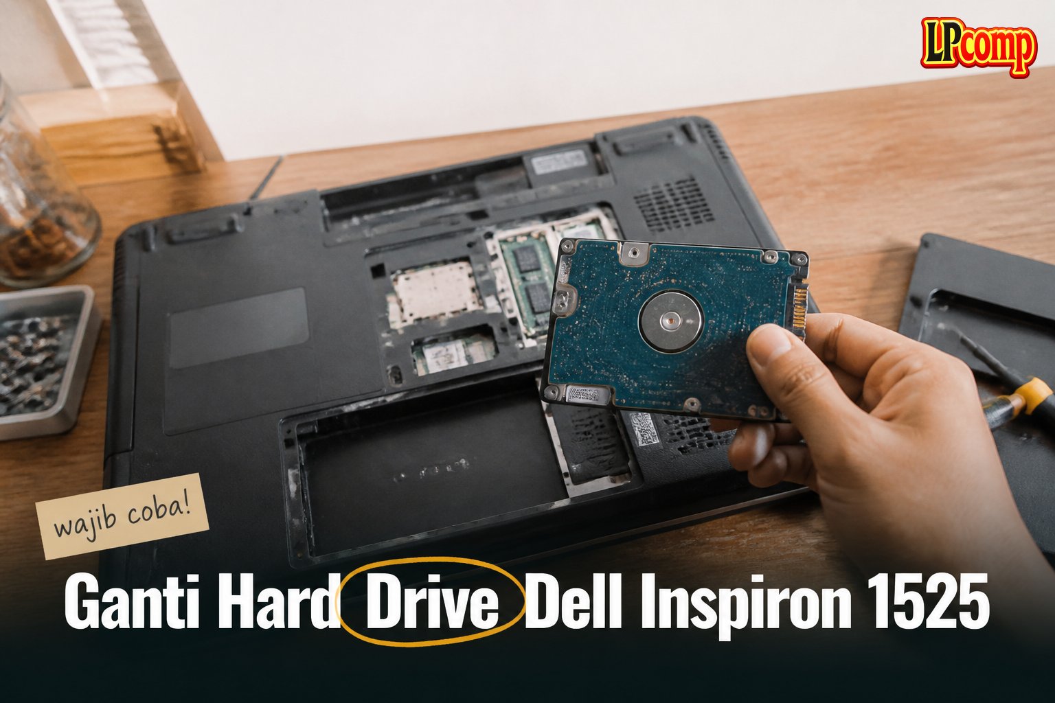 Ganti Hard Drive Dell Inspiron 1525