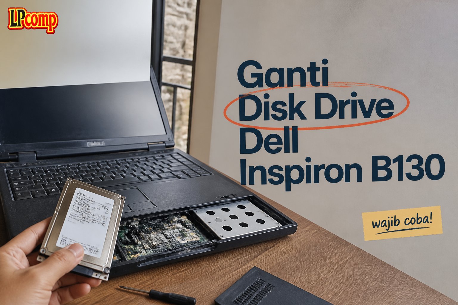 Ganti Disk Drive Dell Inspiron B130