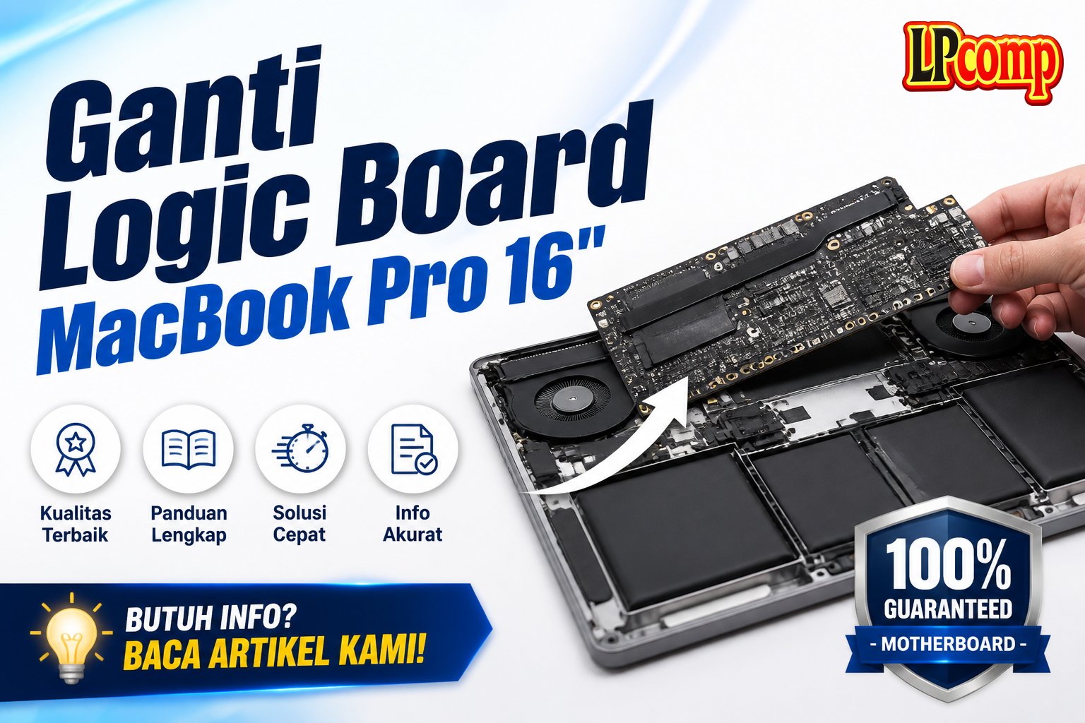Ganti Logic Board MacBook Pro 16"