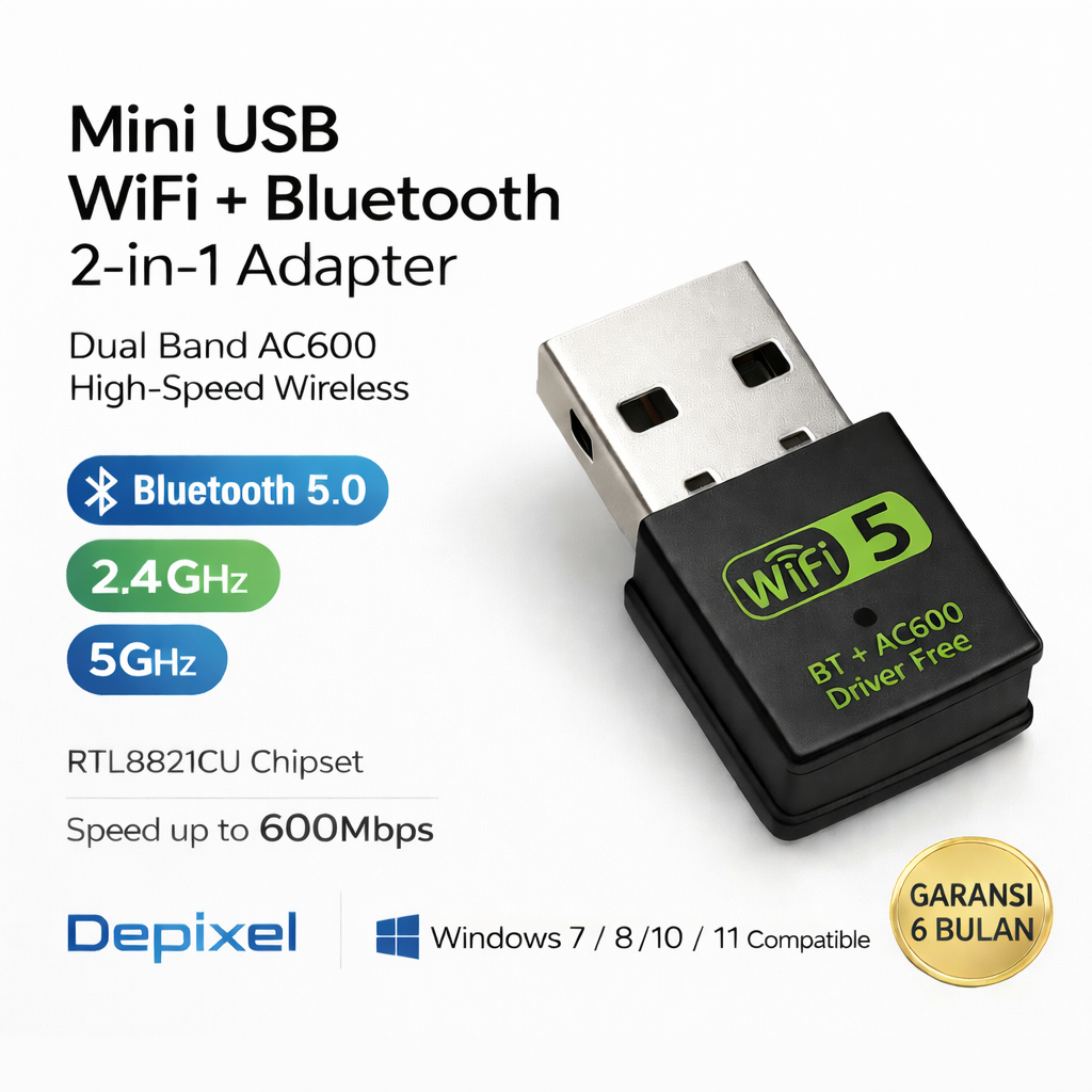 Cara Install USB WiFi Bluetooth 2in1 di Windows 7, 10, dan 11 — Panduan Lengkap