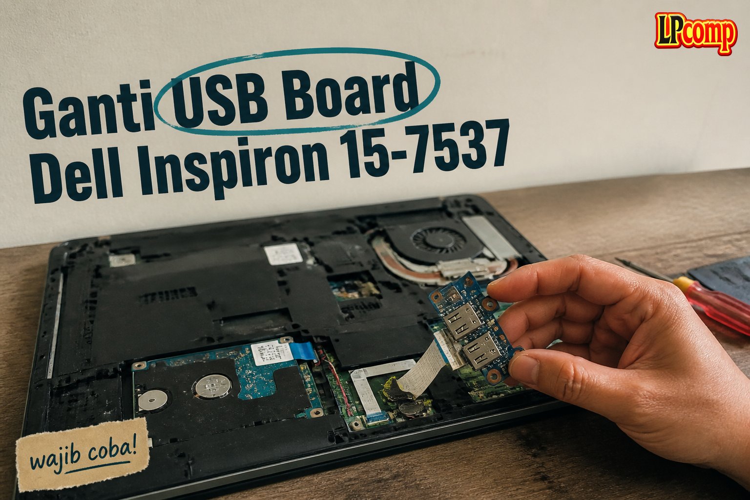 Ganti USB Board Dell Inspiron 15-7537