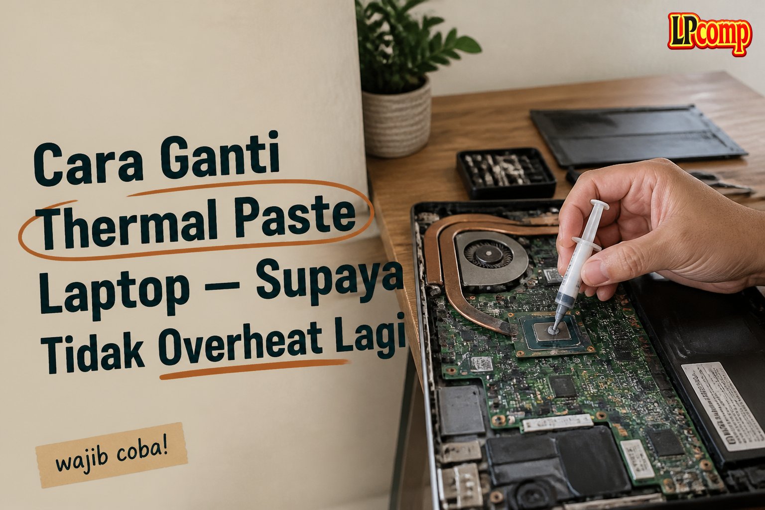 Cara Ganti Thermal Paste Laptop — Supaya Tidak Overheat Lagi