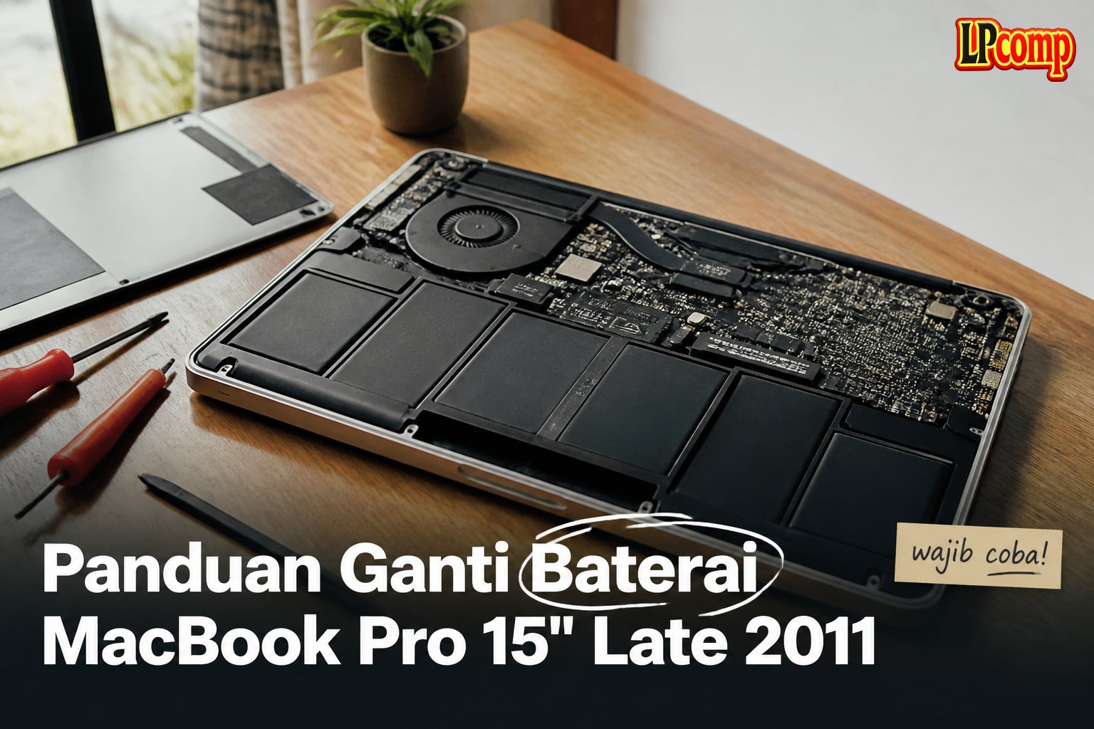 Panduan Ganti Baterai MacBook Pro 15" Late 2011