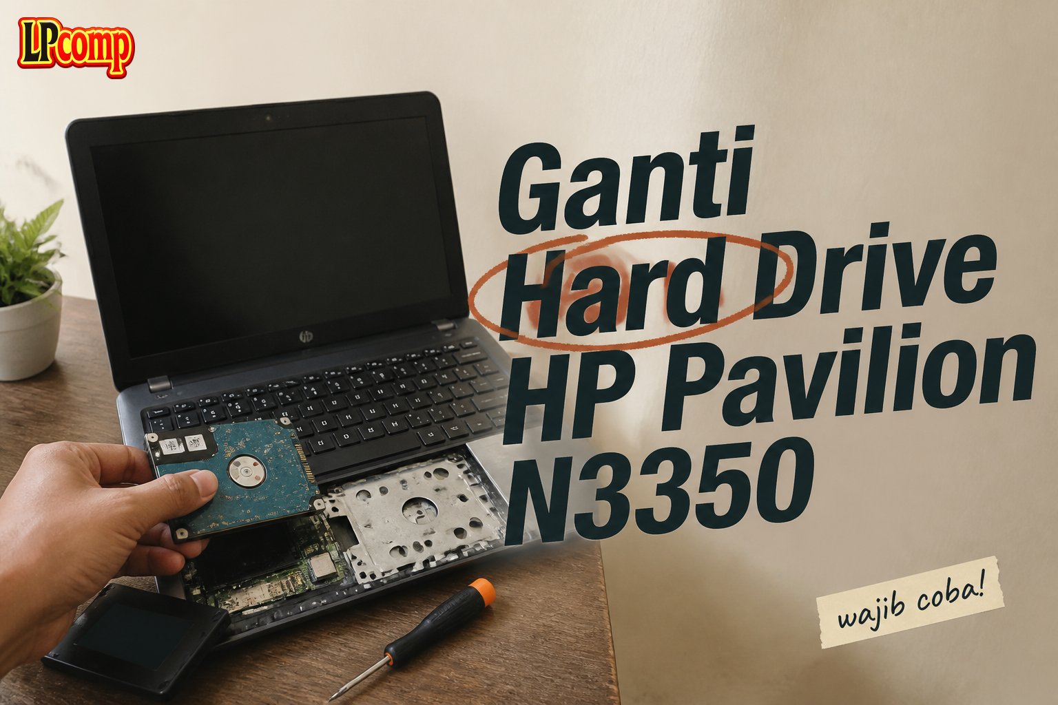 Ganti Hard Drive HP Pavilion N3350