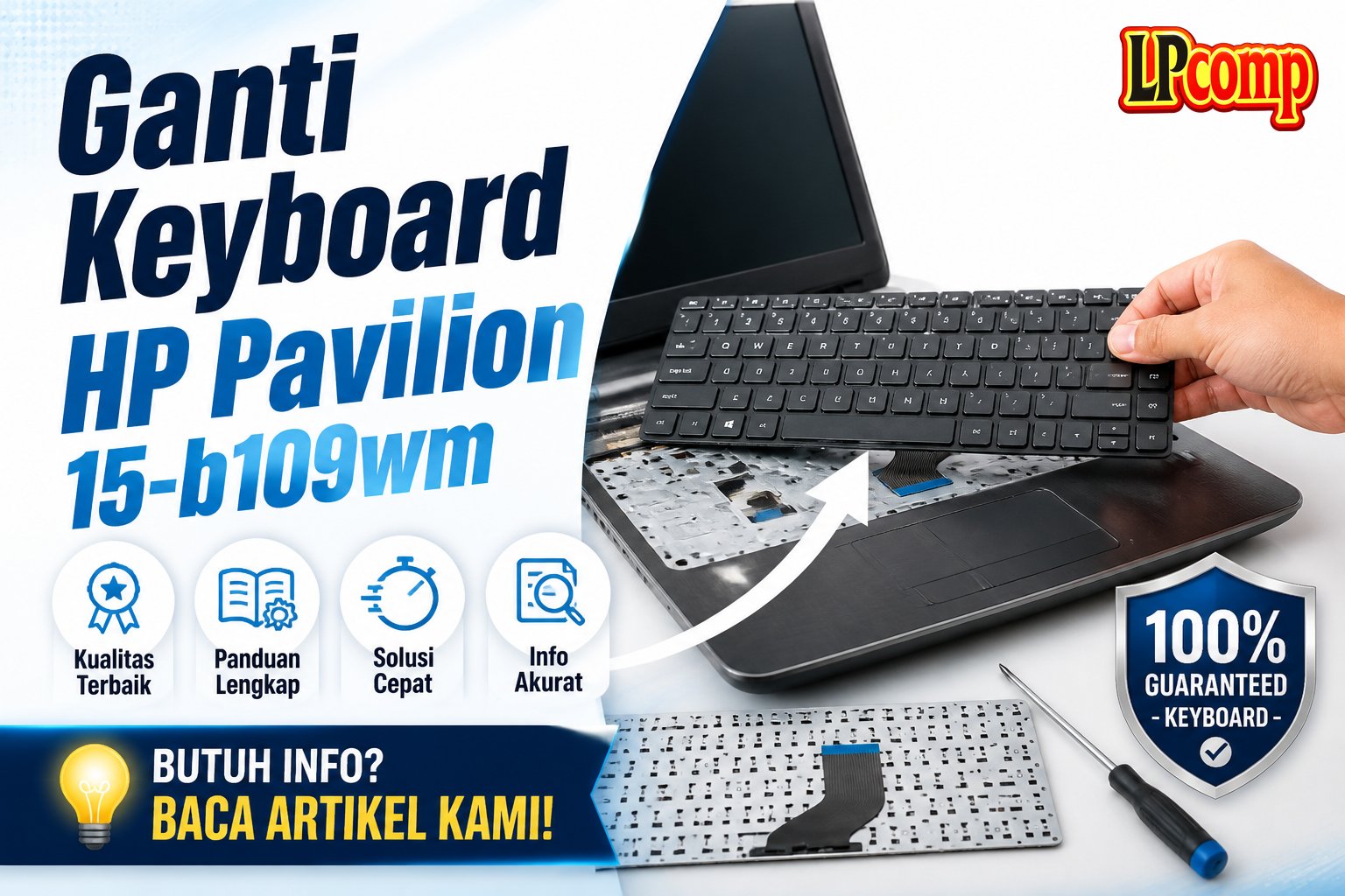 Ganti Keyboard HP Pavilion 15-b109wm