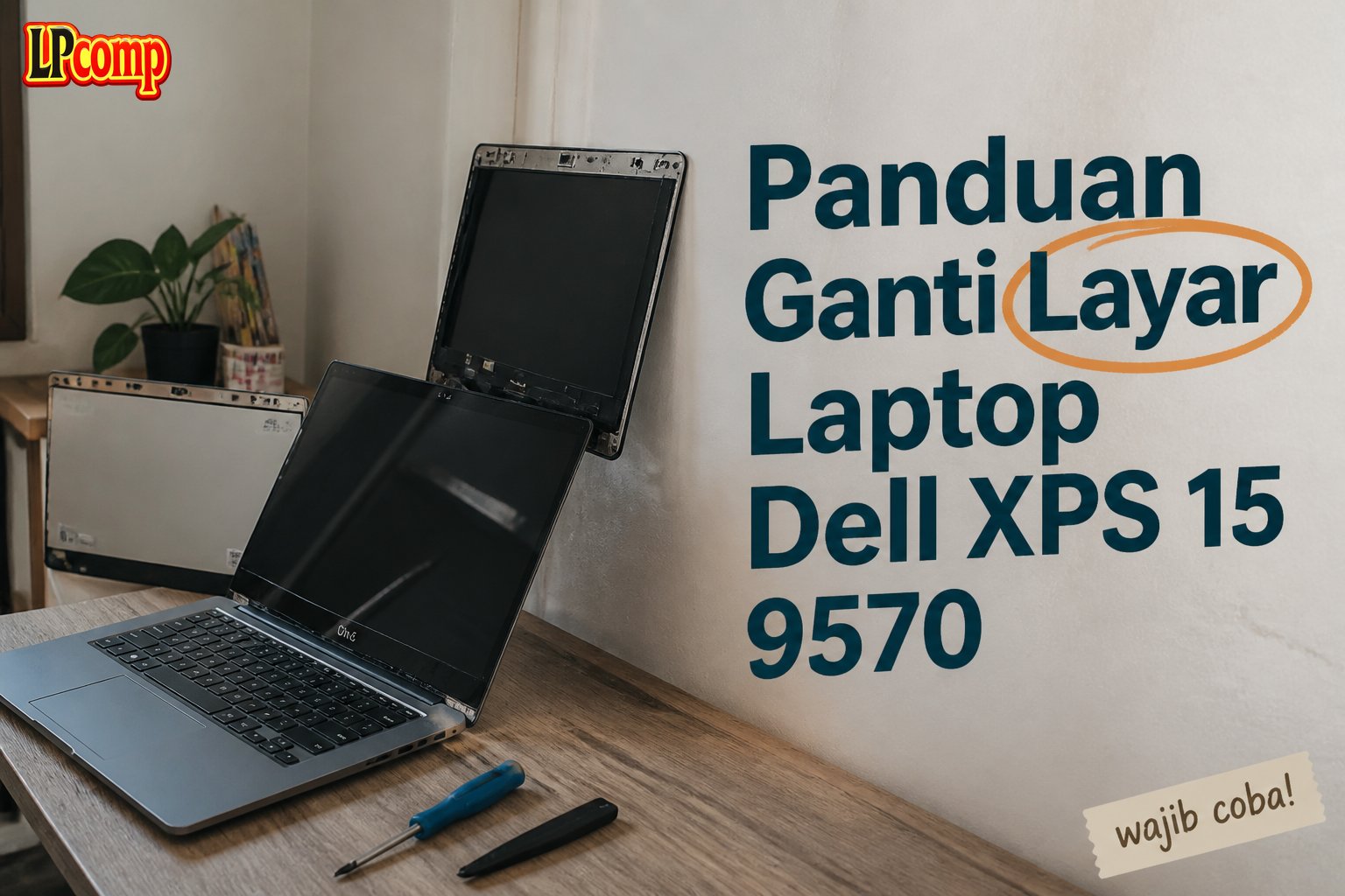Panduan Ganti Layar Laptop Dell XPS 15 9570
