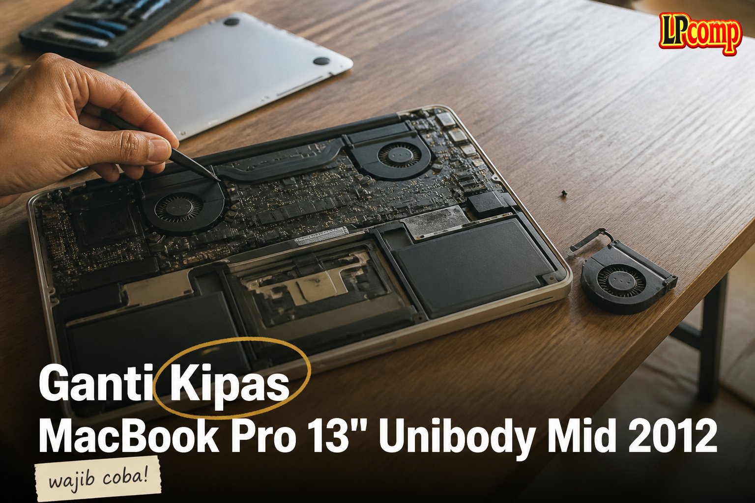 Ganti Kipas MacBook Pro 13" Unibody Mid 2012