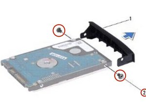 Langkah 3 — Menghilangkan Screws Bezel Hard Drive