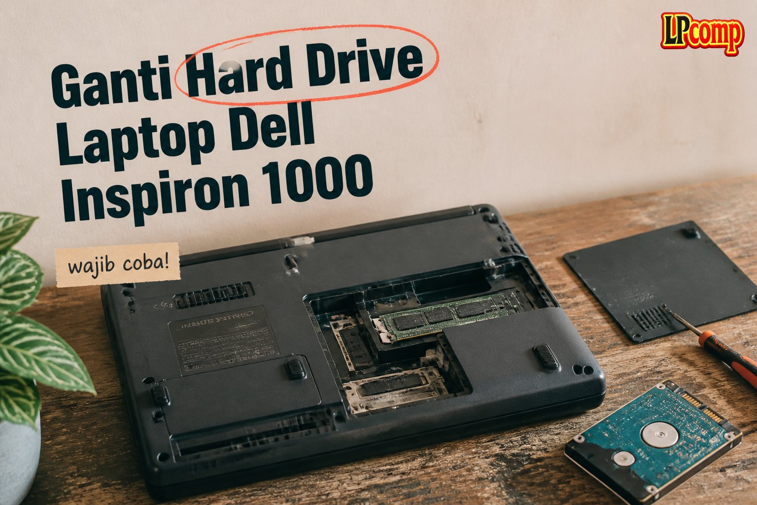 Ganti Hard Drive Laptop Dell Inspiron 1000