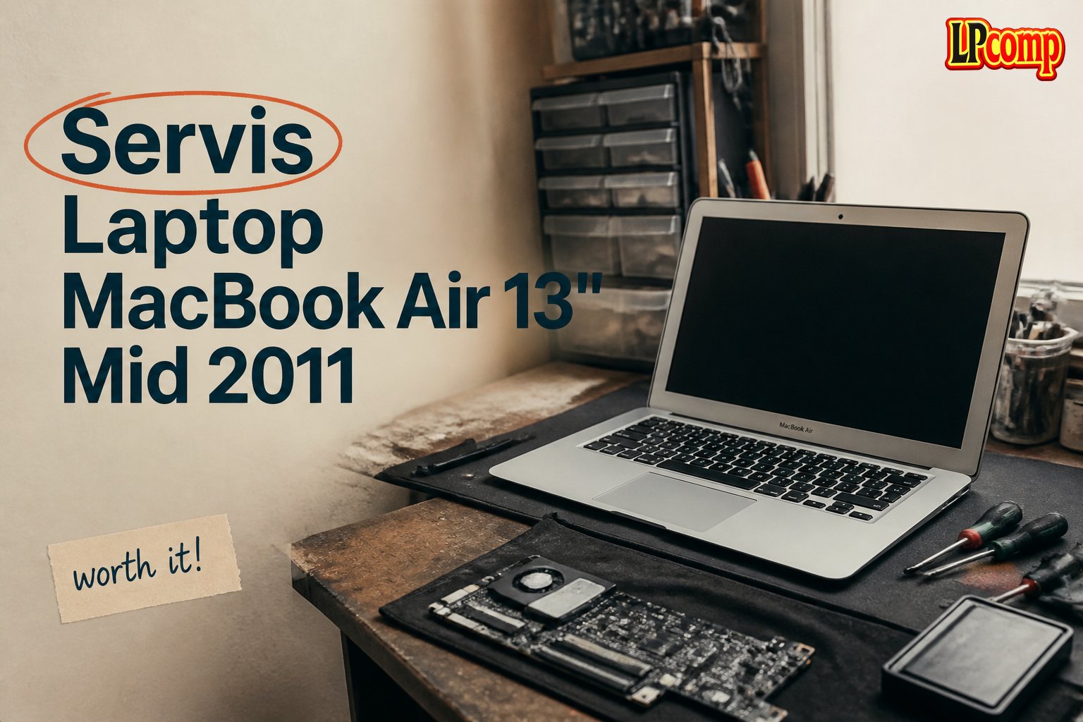 Servis Laptop MacBook Air 13" Mid 2011