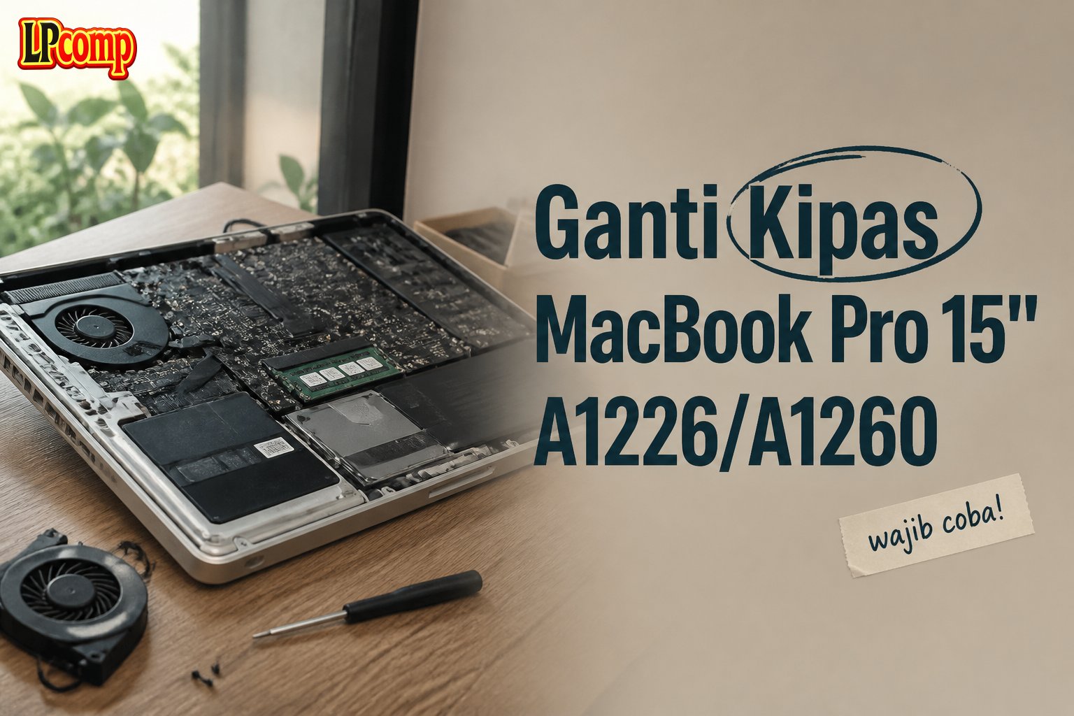 Ganti Kipas MacBook Pro 15" A1226/A1260
