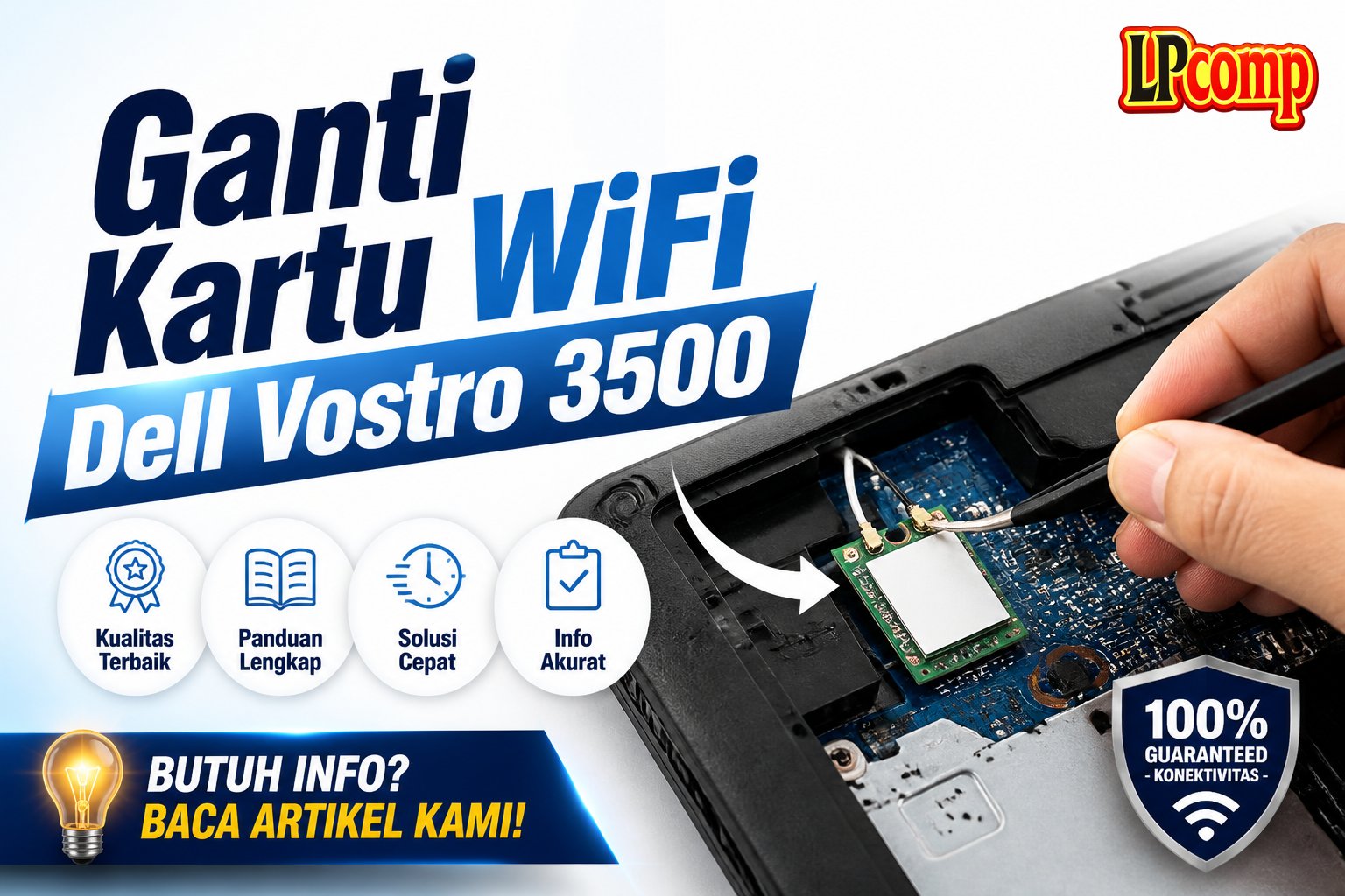 Ganti Kartu WiFi Dell Vostro 3500