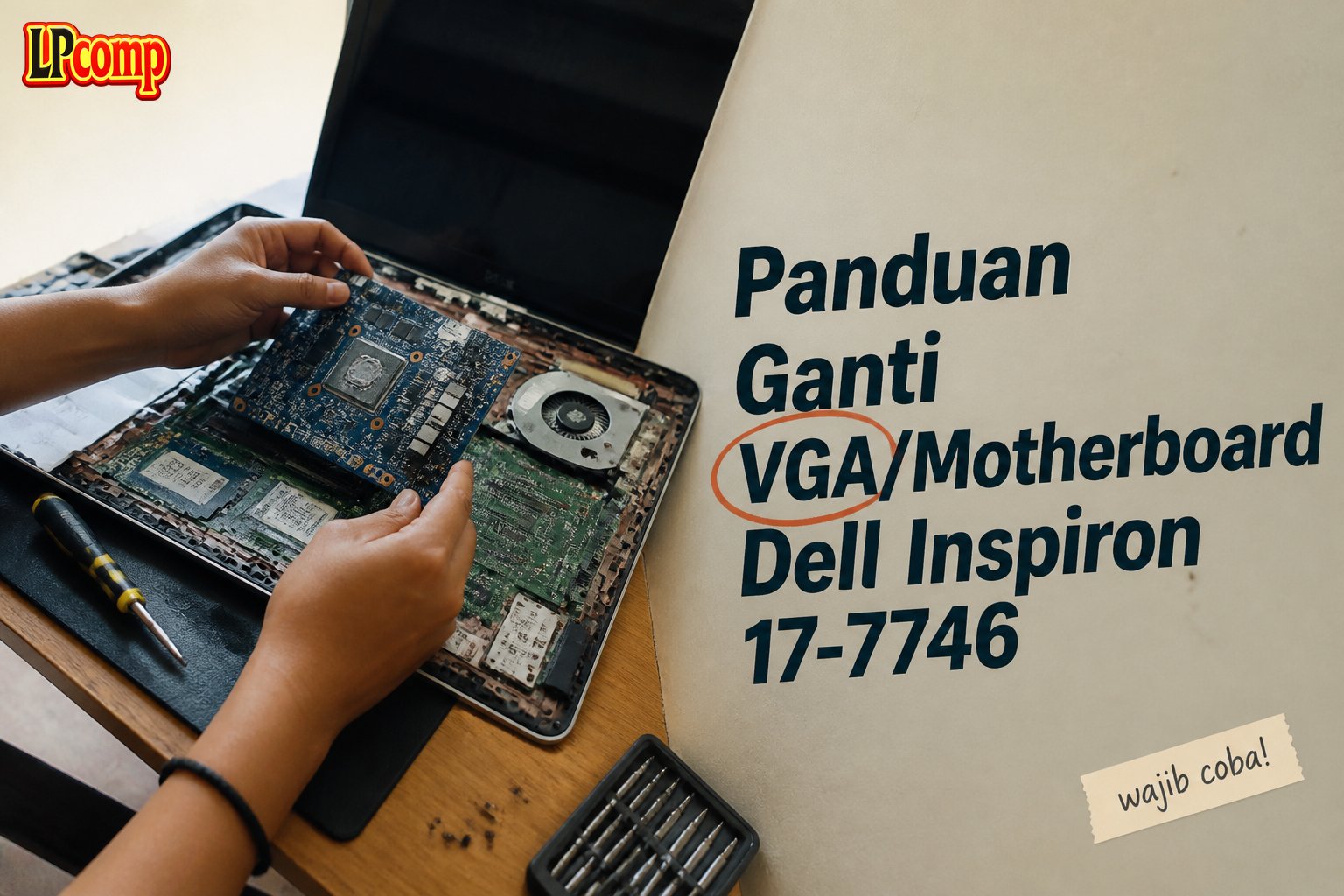 Panduan Ganti VGA/Motherboard Dell Inspiron 17-7746