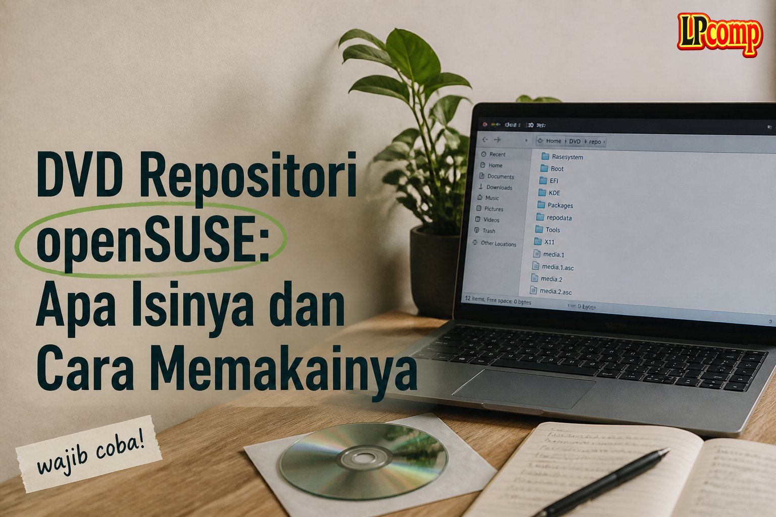 DVD Repositori openSUSE: Apa Isinya dan Cara Memakainya