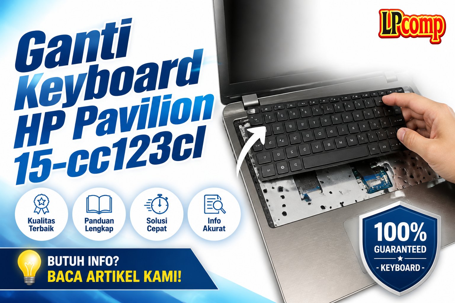 Ganti Keyboard HP Pavilion 15-cc123cl