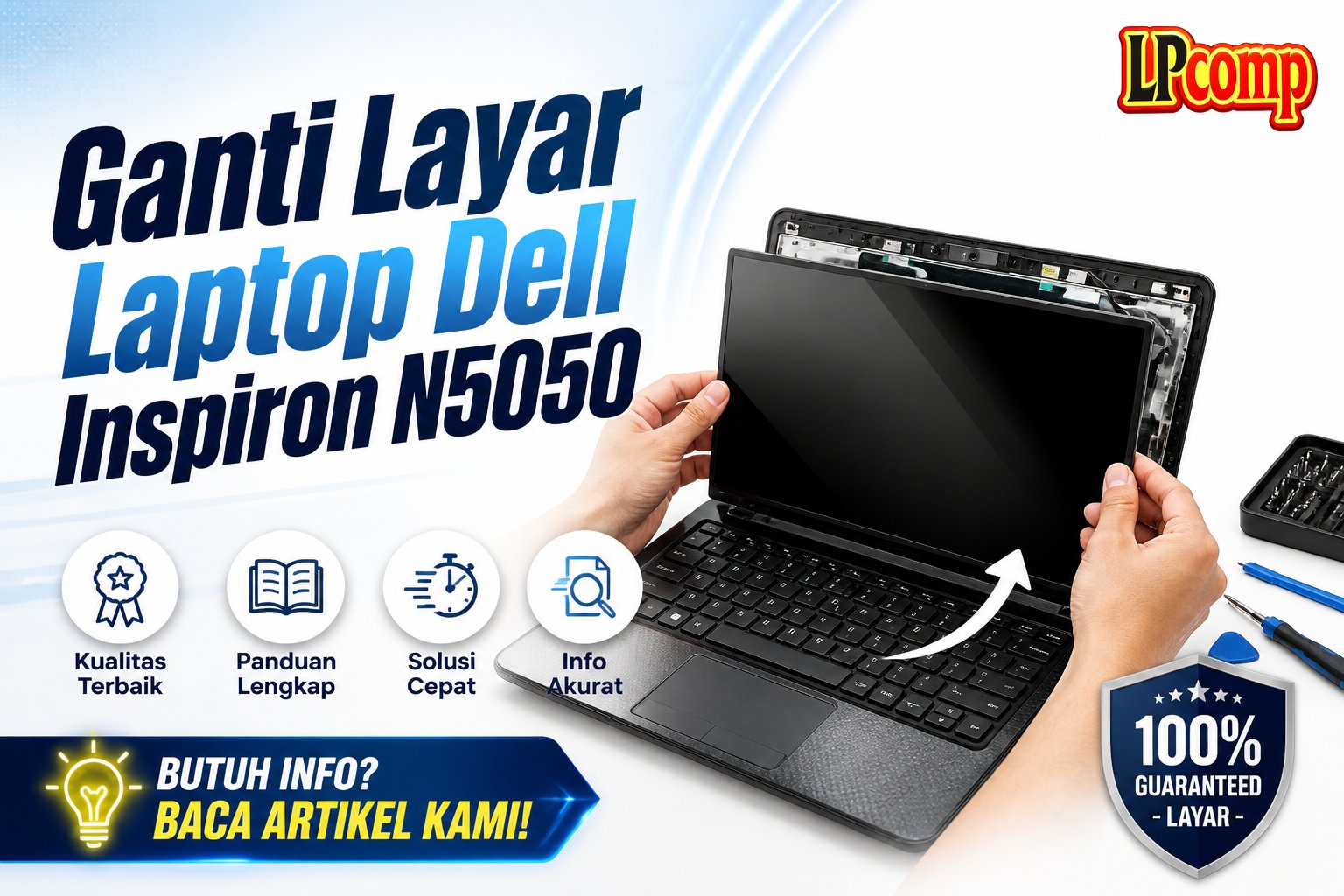 Ganti Layar Laptop Dell Inspiron N5050