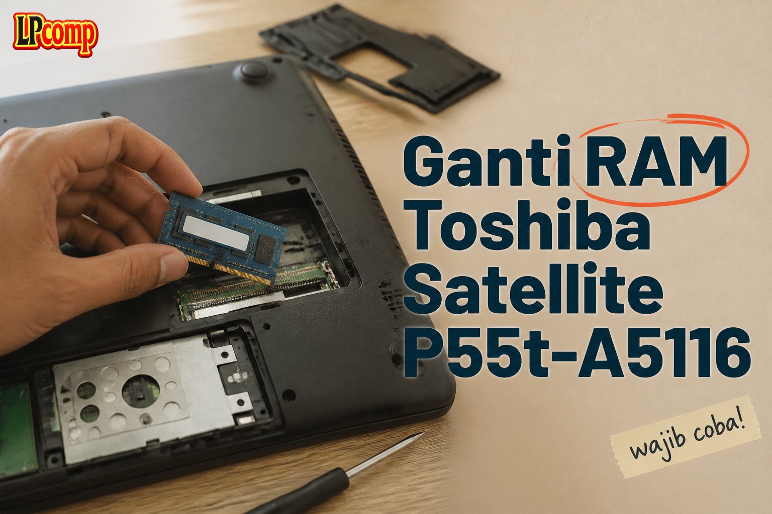 Ganti RAM Toshiba Satellite P55t-A5116