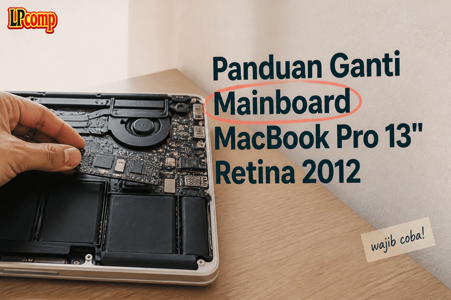 Panduan Ganti Mainboard MacBook Pro 13" Retina 2012