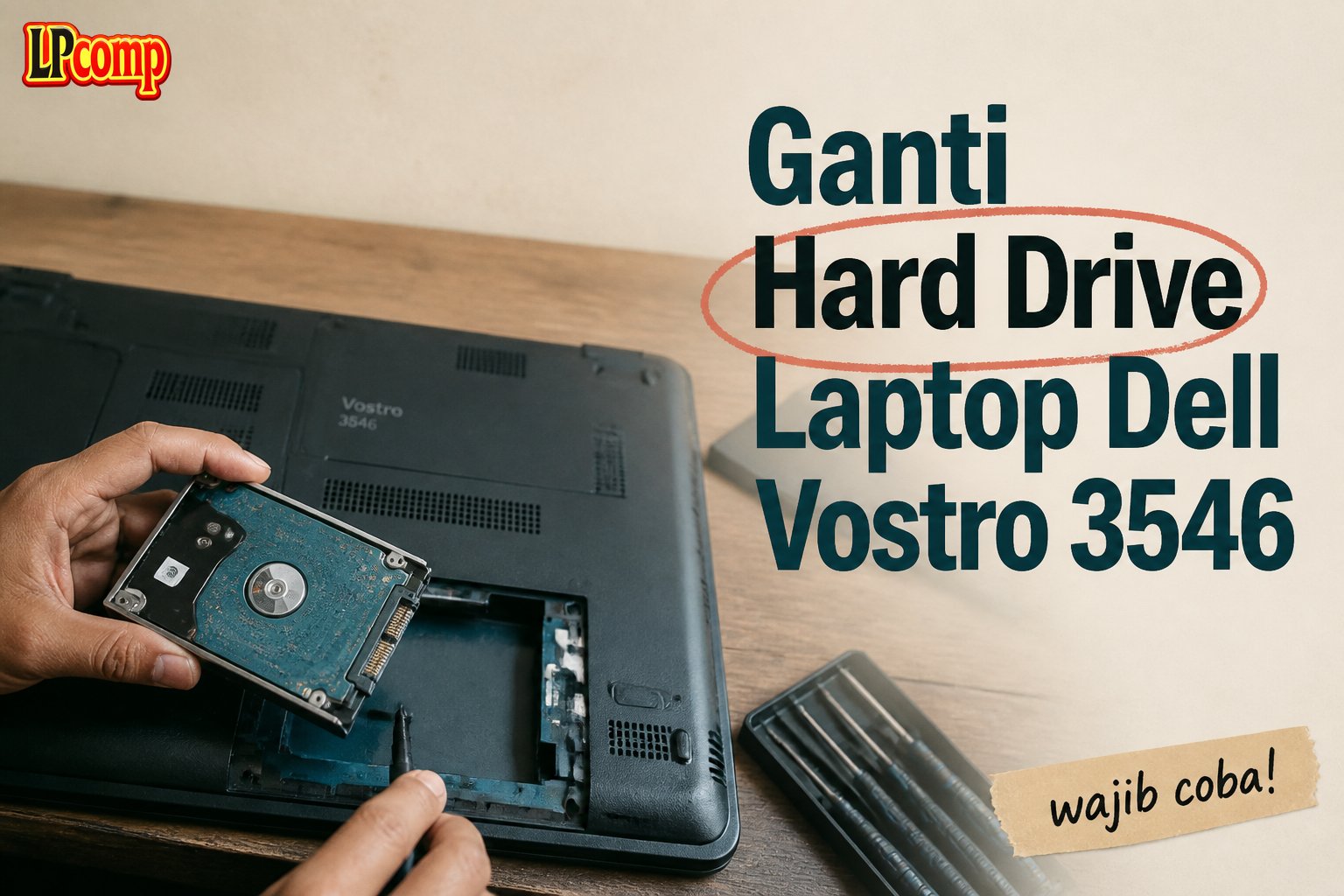 Ganti Hard Drive Laptop Dell Vostro 3546