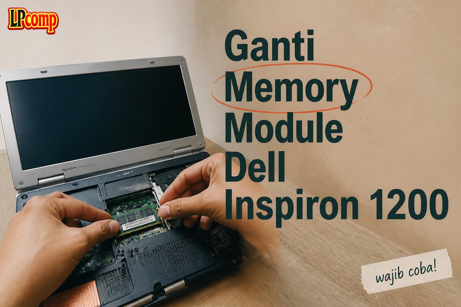 Ganti Memory Module Dell Inspiron 1200