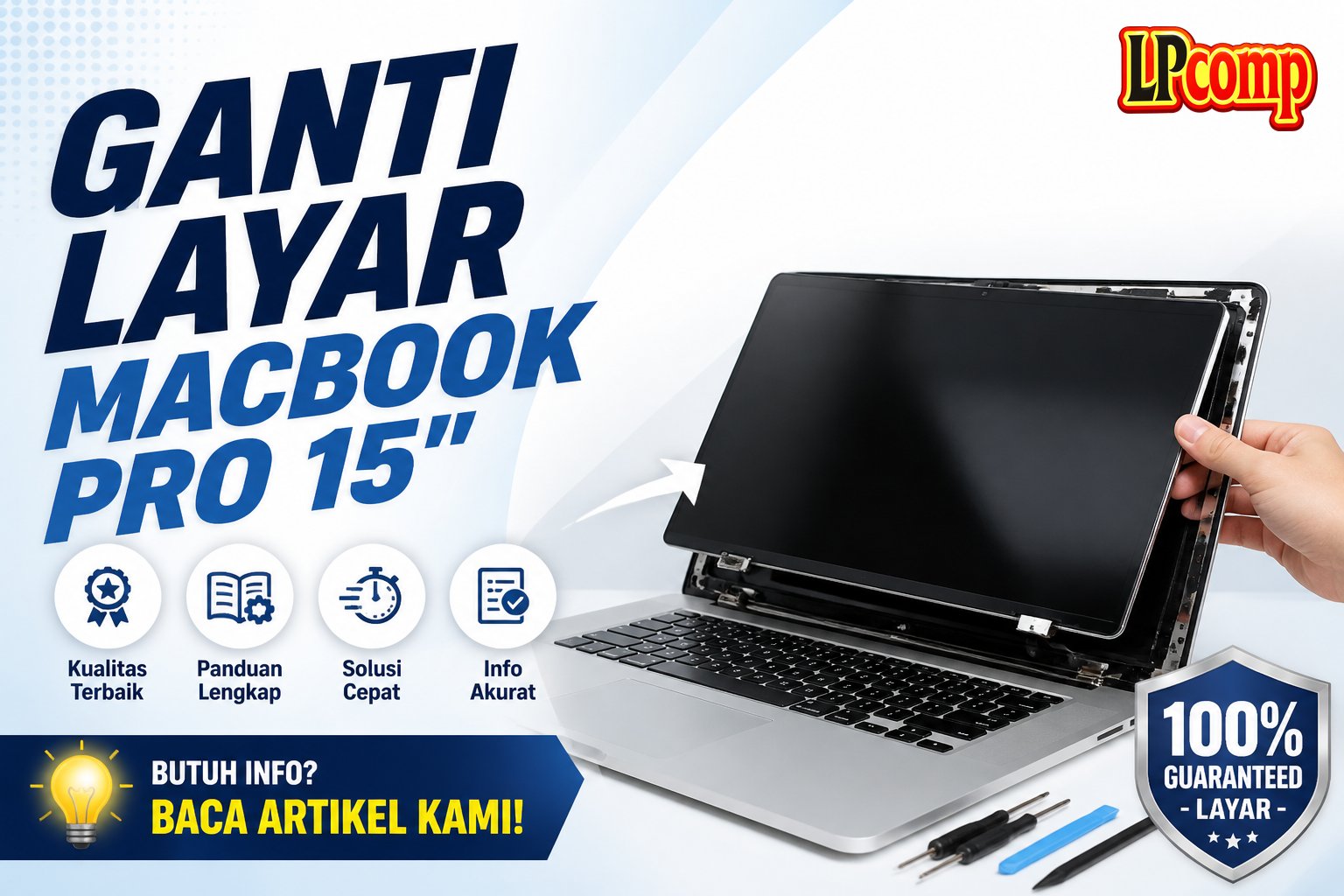Ganti Layar MacBook Pro 15"