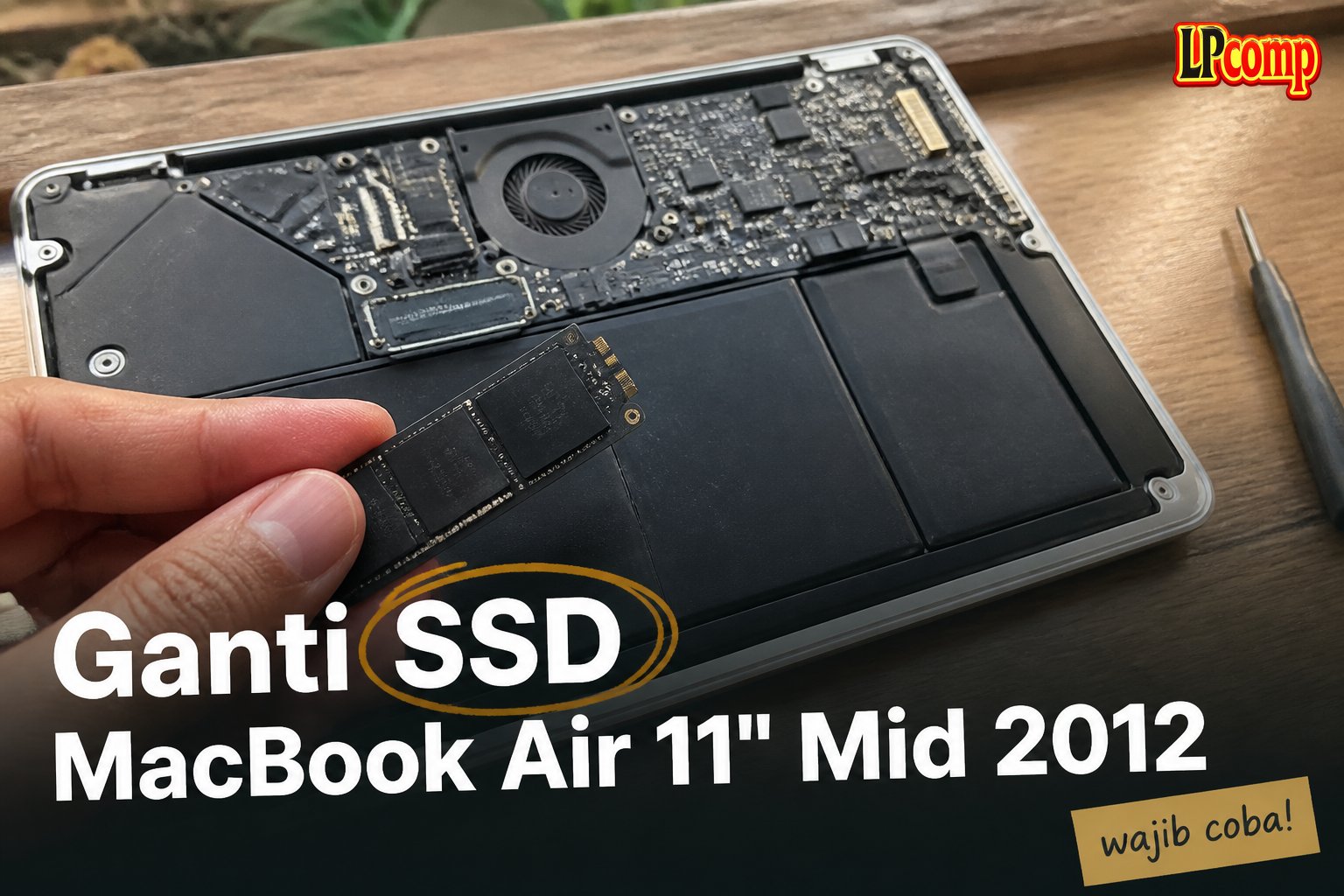 Ganti SSD MacBook Air 11" Mid 2012