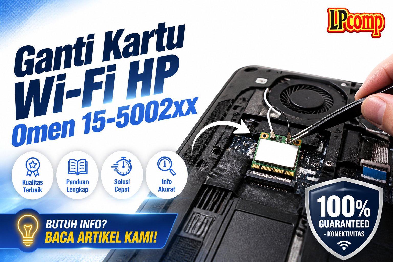 Ganti Kartu Wi-Fi HP Omen 15-5002xx