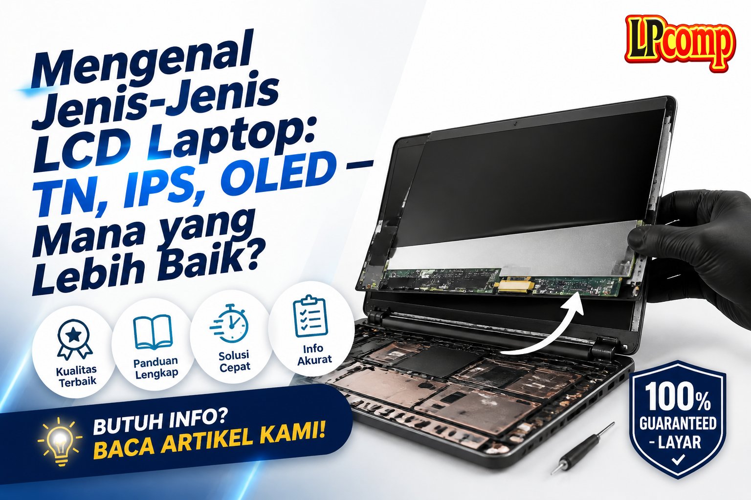 Mengenal Jenis-Jenis LCD Laptop: TN, IPS, OLED — Mana yang Lebih Baik?
