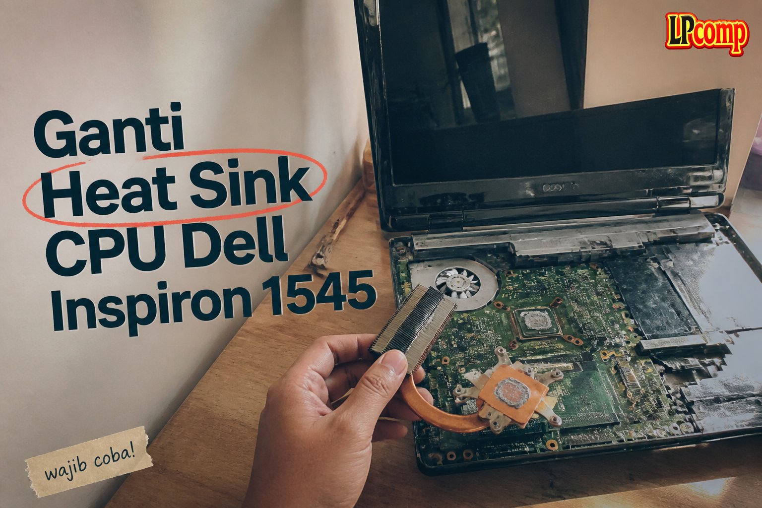 Ganti Heat Sink CPU Dell Inspiron 1545