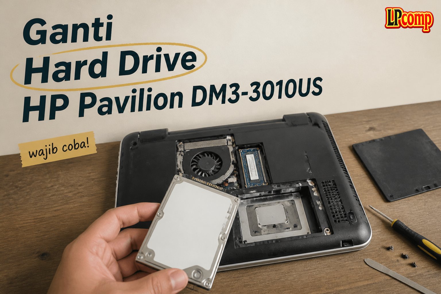 Ganti Hard Drive HP Pavilion DM3-3010US