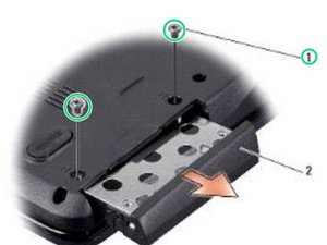 Langkah 1 — Hapus Screws yang Mengunci Hard Drive