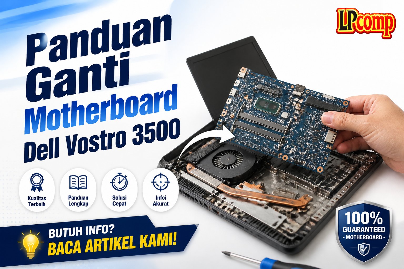 Panduan Ganti Motherboard Dell Vostro 3500