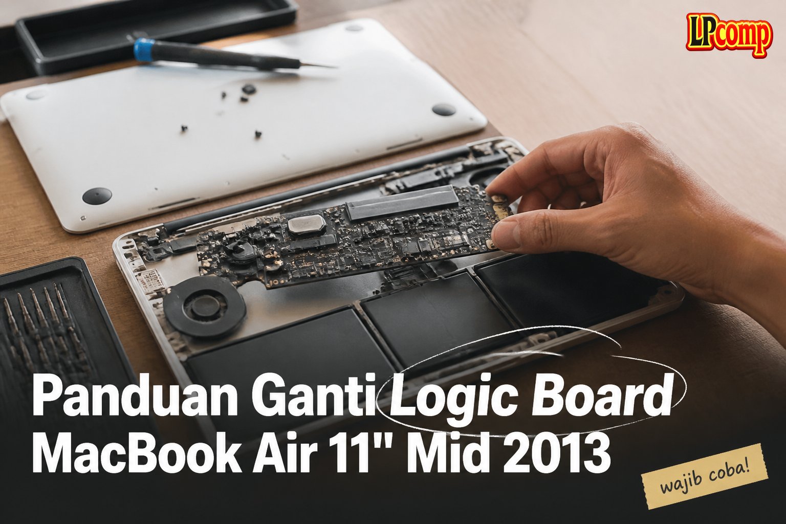Panduan Ganti Logic Board MacBook Air 11" Mid 2013
