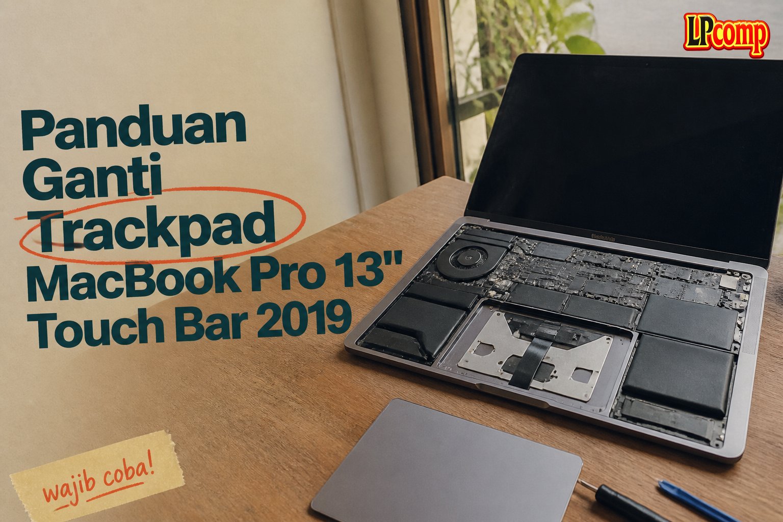 Panduan Ganti Trackpad MacBook Pro 13" Touch Bar 2019