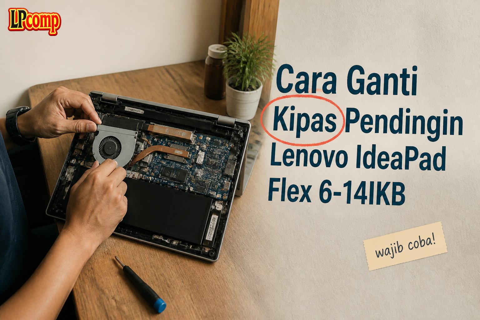 Cara Ganti Kipas Pendingin Lenovo IdeaPad Flex 6-14IKB