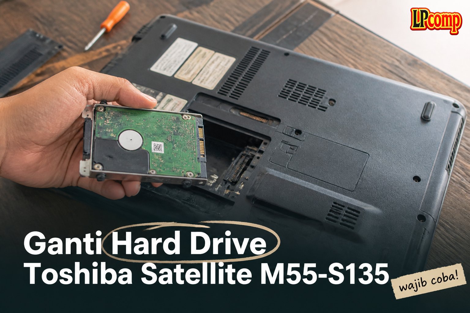 Ganti Hard Drive Toshiba Satellite M55-S135