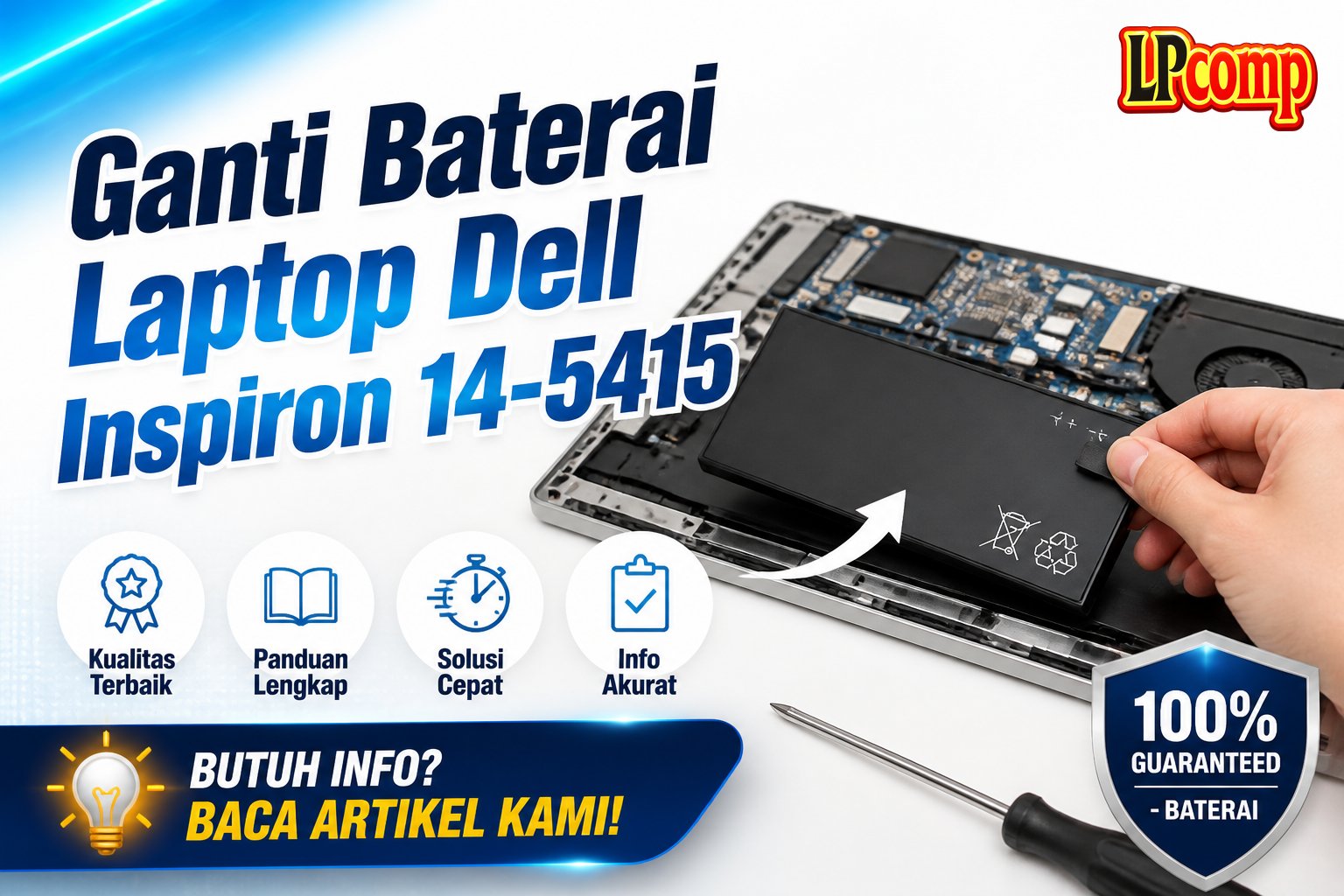Ganti Baterai Laptop Dell Inspiron 14-5415