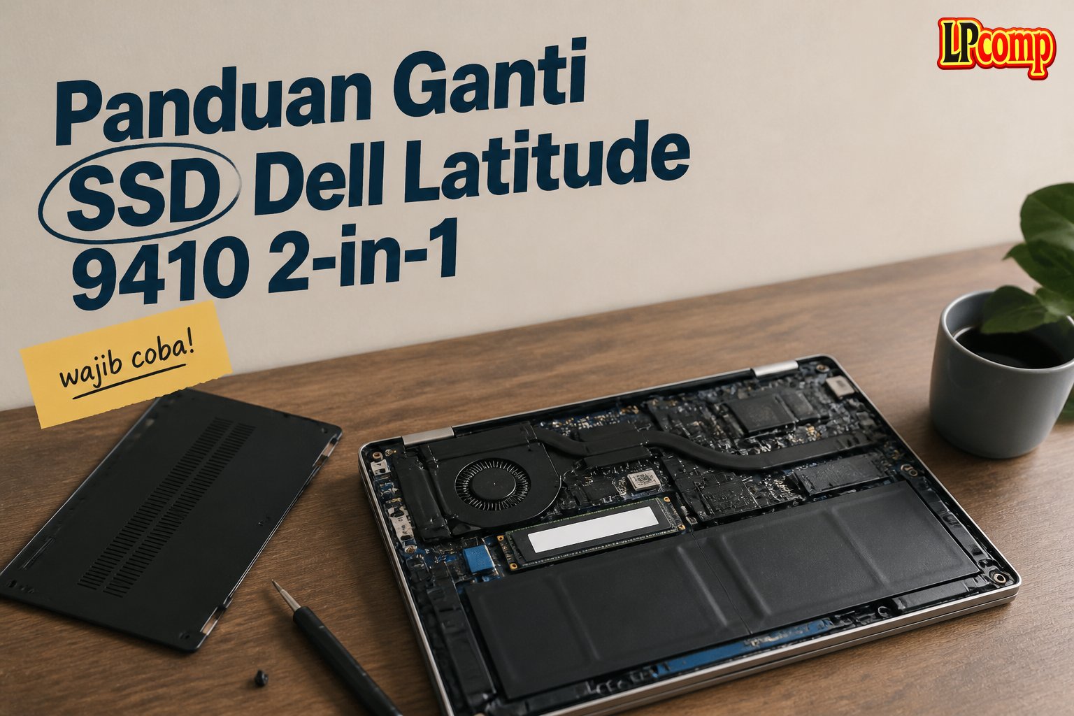 Panduan Ganti SSD Dell Latitude 9410 2-in-1