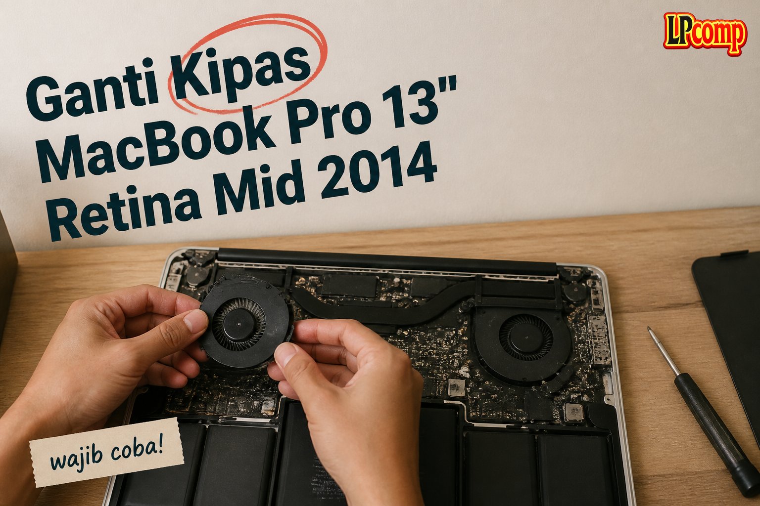 Ganti Kipas MacBook Pro 13" Retina Mid 2014