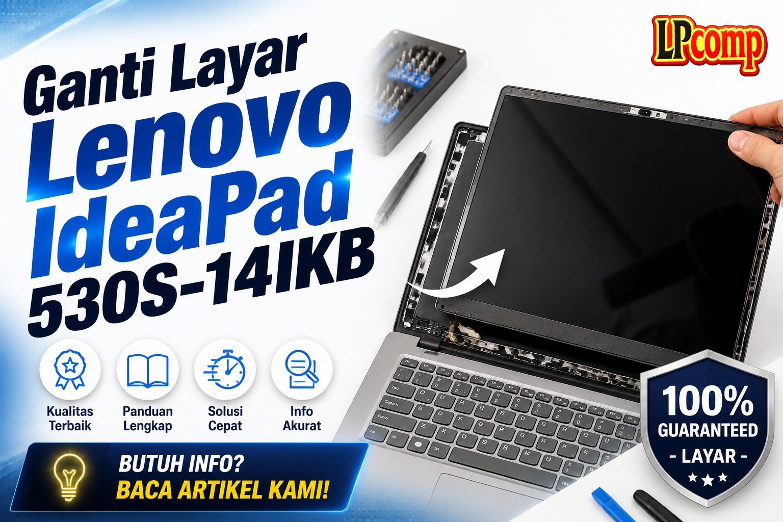 Ganti Layar Lenovo IdeaPad 530S-14IKB